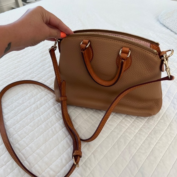 Dooney & Bourke Dillen camel crossbody satchel - Picture 3 of 9